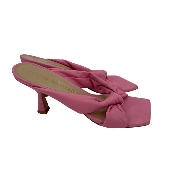 Stuart Weitzman 9 Playa Knot Sandal Pink - Picture 4 of 9